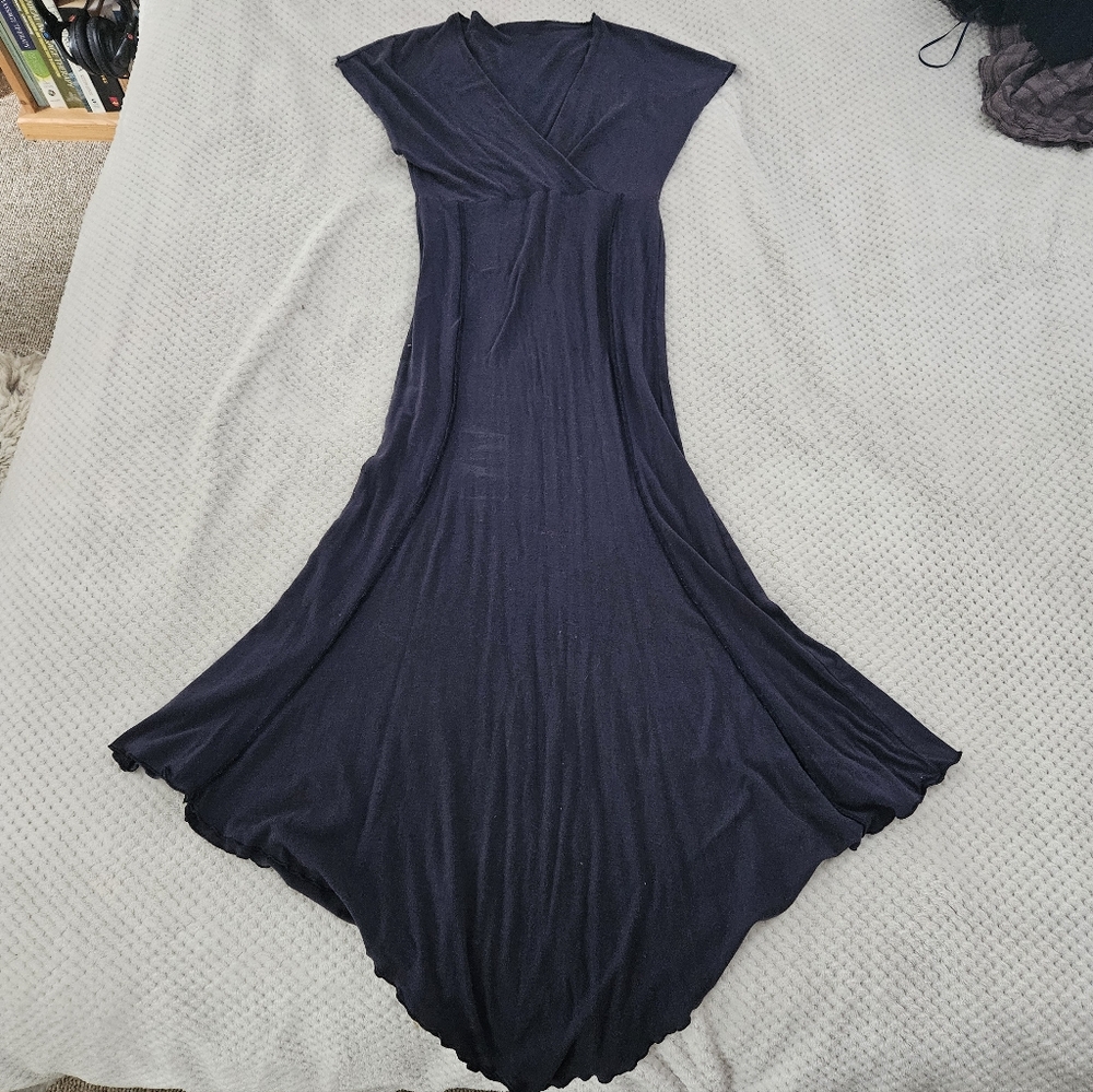 Nomads Hemp Wear - Blue Midi Dress - Small